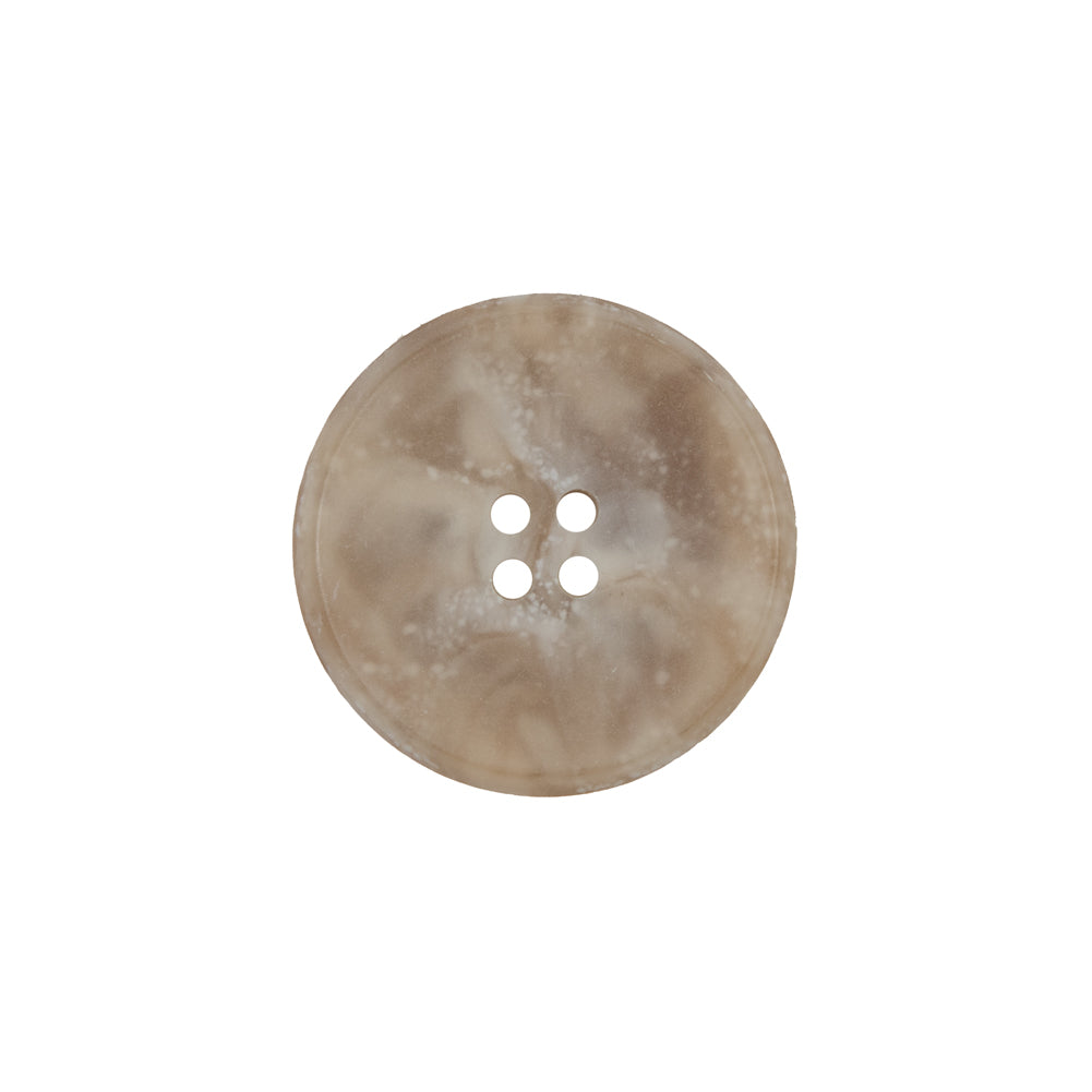Beige Marbled Plastic 4-Hole Button - 32L/20mm Beige Marbled Plastic 4-Hole Button - 32L/20mm