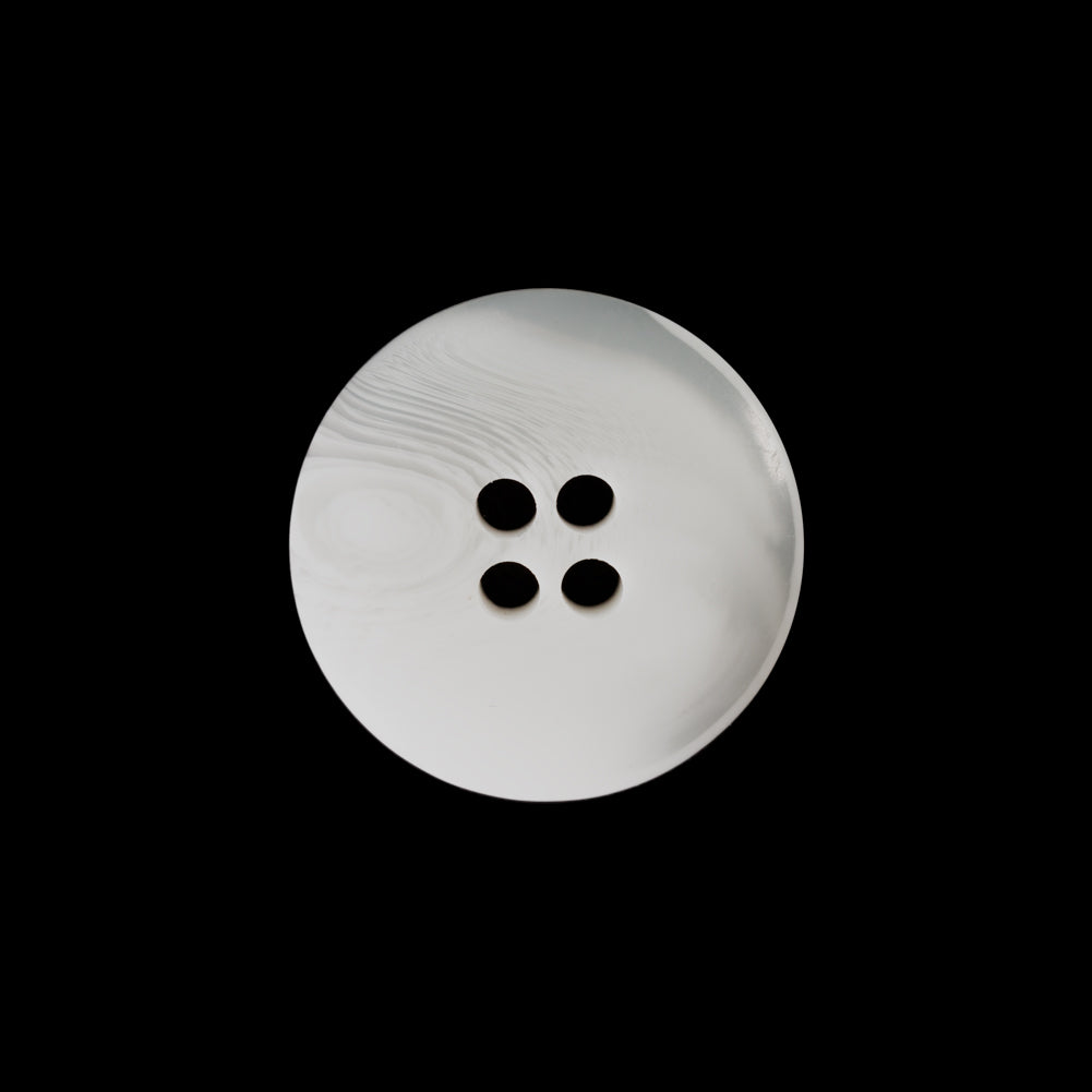 White Swirl 4-Hole Button - 32L/20mm White Swirl 4-Hole Button - 32L/20mm
