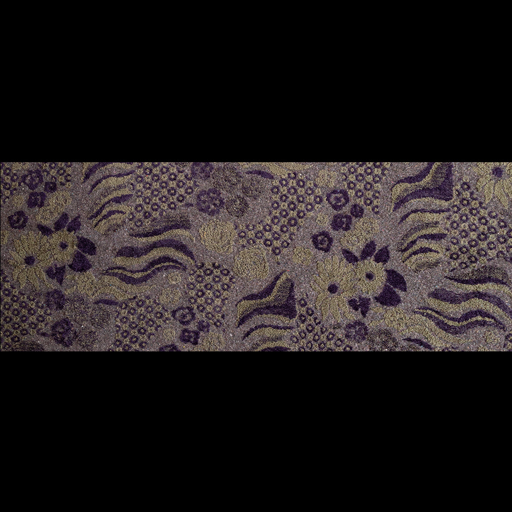 Italian Green and Purple Pattern Play Chunky Wool Knit Folded Italian Green and Purple Pattern Play Chunky Wool Knit Folded
