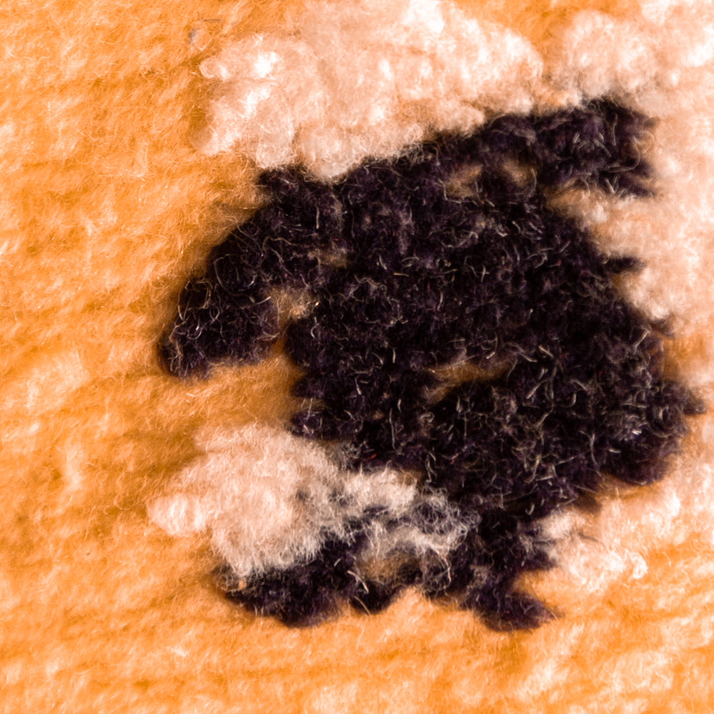Italian Creamsicle Sheep-Filled Chunky Knit Detail Italian Creamsicle Sheep-Filled Chunky Knit Detail