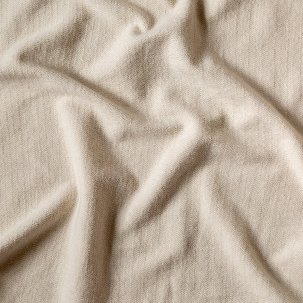Oatmeal Herringbone Cotton French Terry Oatmeal Herringbone Cotton French Terry