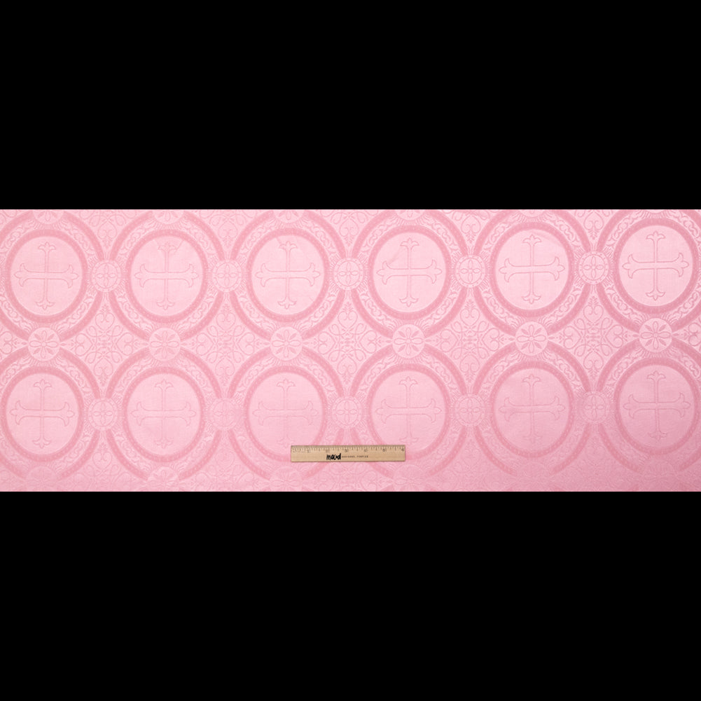 Baby Pink Ecclesiastical Jacquard Folded Baby Pink Ecclesiastical Jacquard Folded