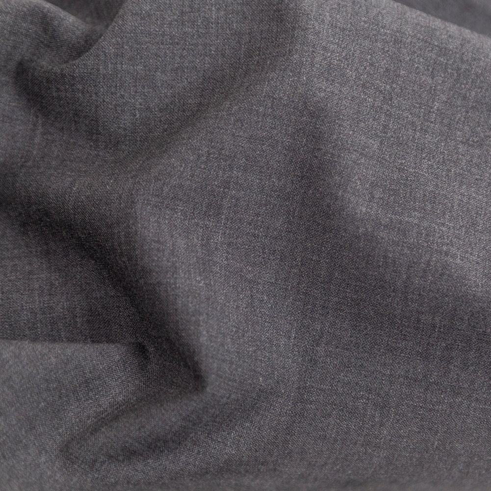Italian Gray Stretch Tropical Wool Suiting Detail Italian Gray Stretch Tropical Wool Suiting Detail