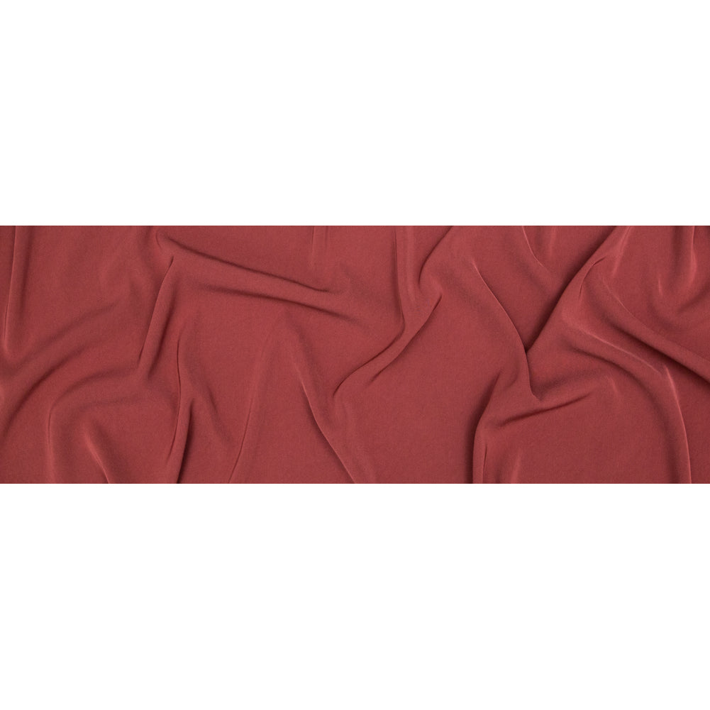 Italian Muted Burgundy Stretch Polyester Twill Full Italian Muted Burgundy Stretch Polyester Twill Full