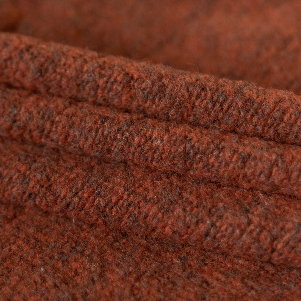 Heathered Orange Chunky Wool Knit Folded Heathered Orange Chunky Wool Knit Folded