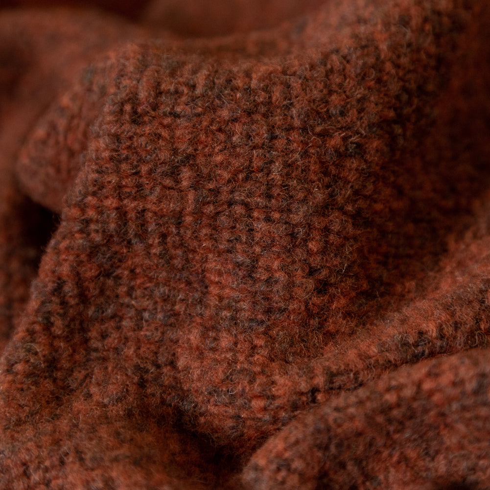 Heathered Orange Chunky Wool Knit Detail Heathered Orange Chunky Wool Knit Detail