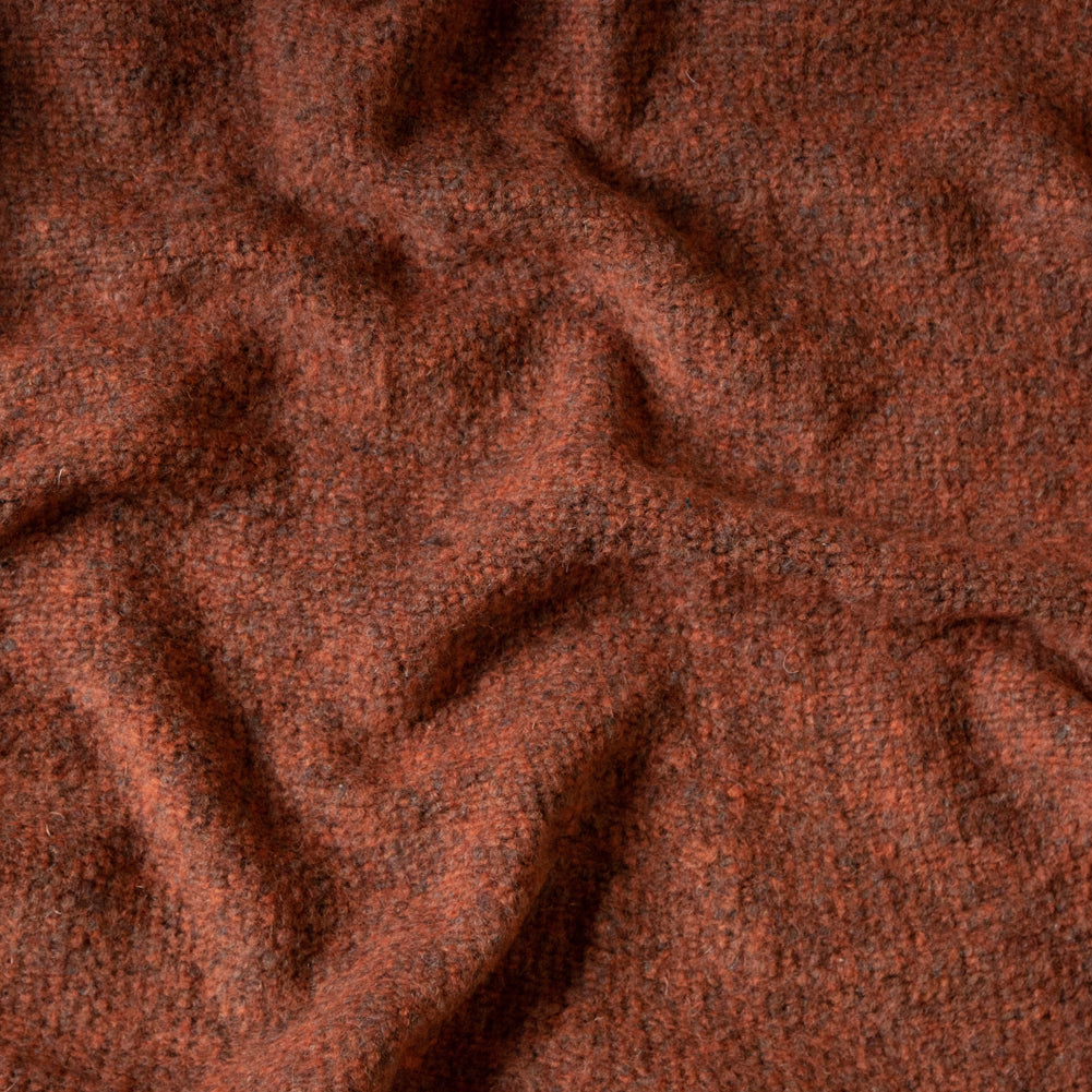 Heathered Orange Chunky Wool Knit Heathered Orange Chunky Wool Knit