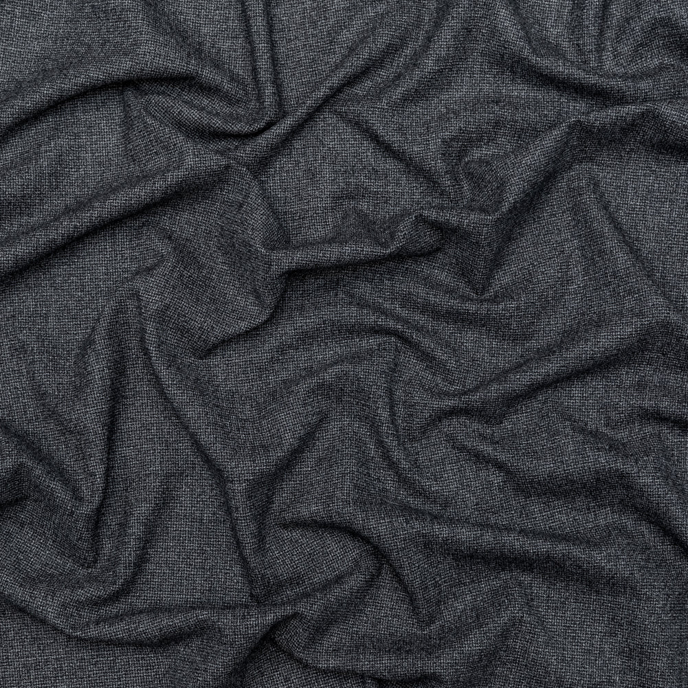 Stretch Wool Suiting - Heathered Peat Gray Stretch Wool Suiting - Heathered Peat Gray