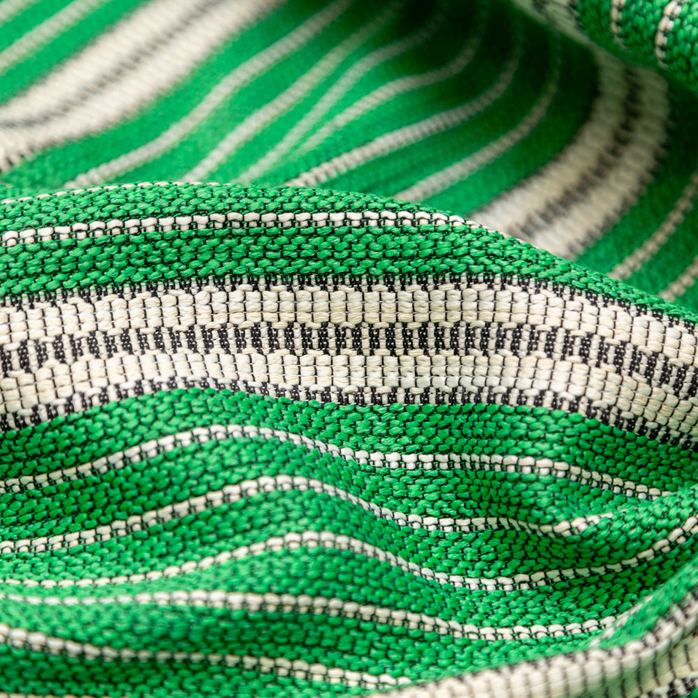 Kelly Green Striped Tweed Detail Kelly Green Striped Tweed Detail