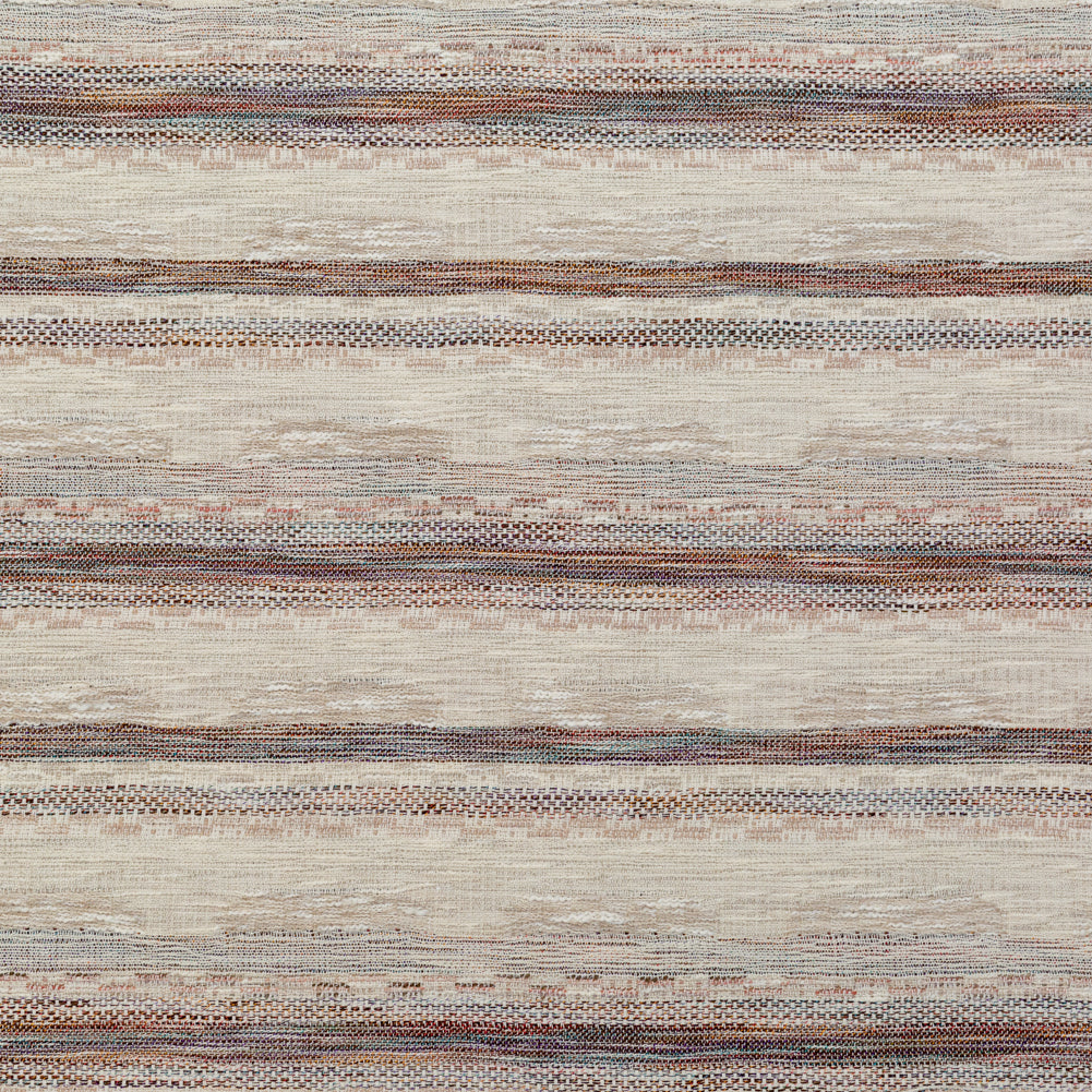 Beige and Rust Striped Cotton Tweed Beige and Rust Striped Cotton Tweed