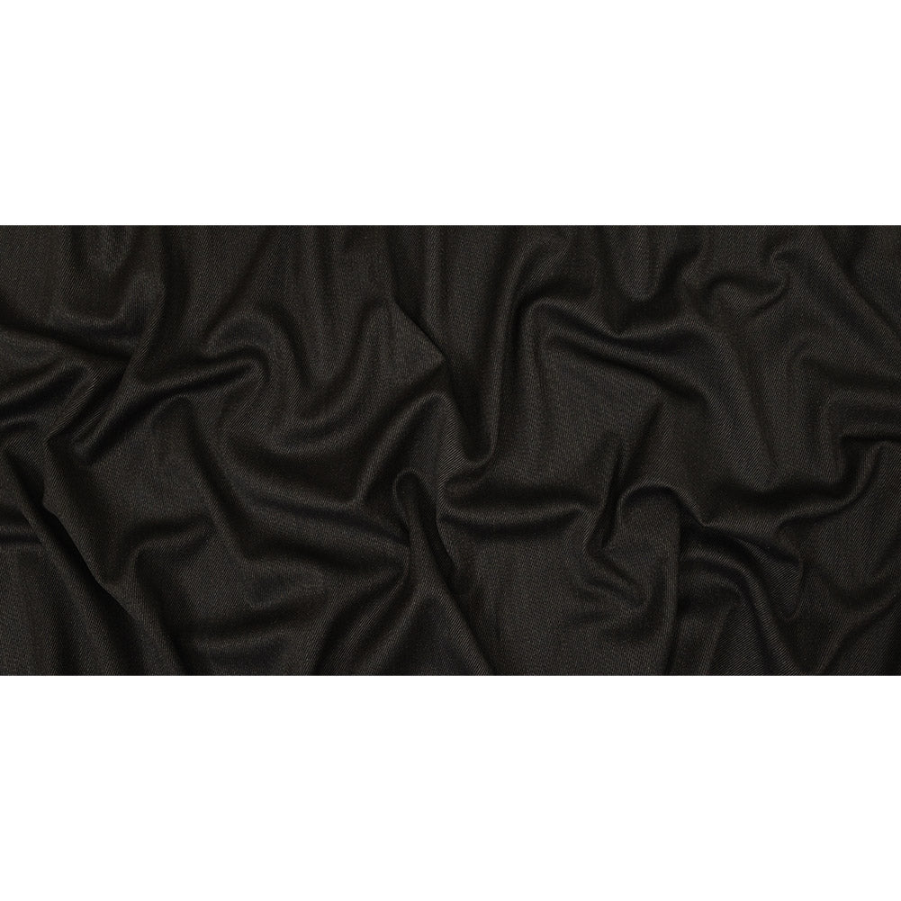Italian Navy and Brown Heathered Stretch Wool Twill Suiting Full Italian Navy and Brown Heathered Stretch Wool Twill Suiting Full