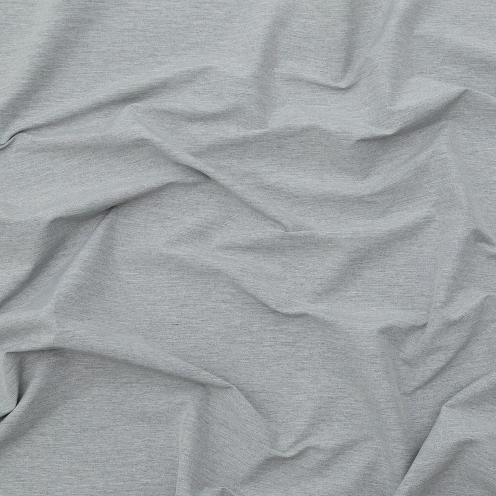 Italian Light Heathered Gray Stretch Starched Rayon Suiting Italian Light Heathered Gray Stretch Starched Rayon Suiting
