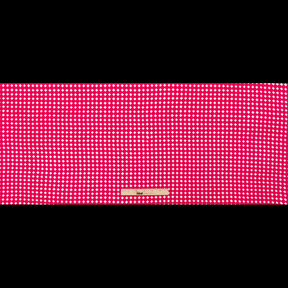 Cotton Guipure Lace - Hot Pink Geometric Full Cotton Guipure Lace - Hot Pink Geometric Full