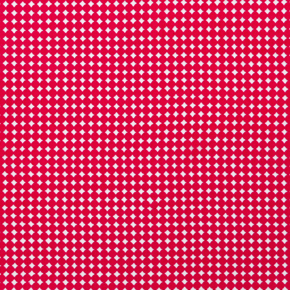 Cotton Guipure Lace - Hot Pink Geometric Cotton Guipure Lace - Hot Pink Geometric