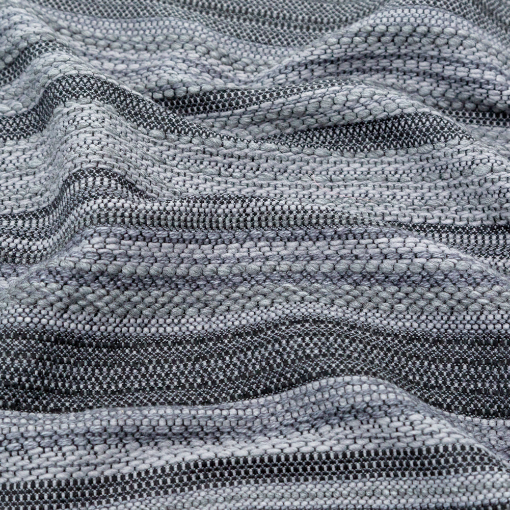 Tactile Gray Striped Wool Tweed Detail Tactile Gray Striped Wool Tweed Detail