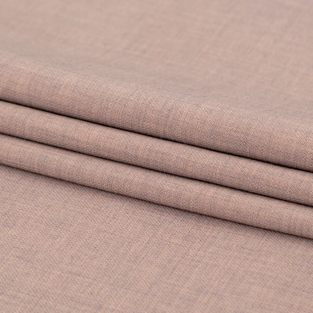 Italian Fawn Stretch Virgin Wool Suiting Folded Italian Fawn Stretch Virgin Wool Suiting Folded
