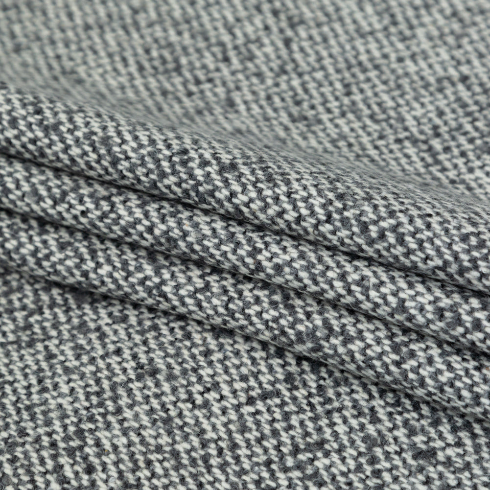 Gray Woolen Wool Tweed Coating Folded Gray Woolen Wool Tweed Coating Folded