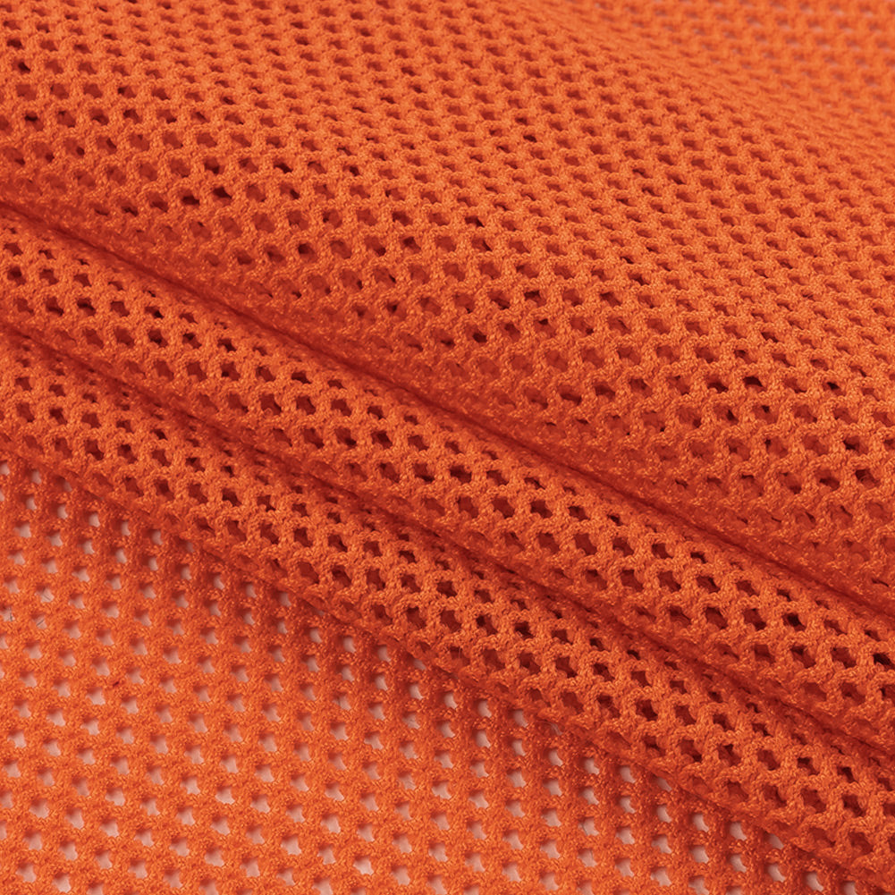 Coral Orange Polyester Mesh Folded Coral Orange Polyester Mesh Folded