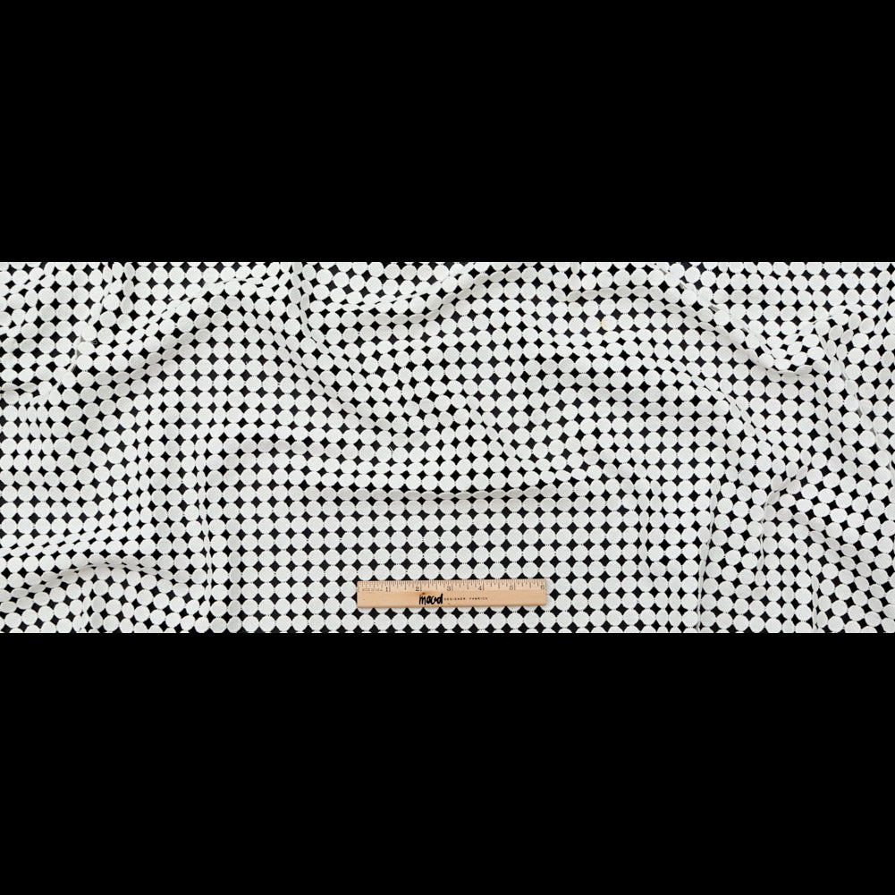 Cotton Guipure Lace - White Geometric Full Cotton Guipure Lace - White Geometric Full