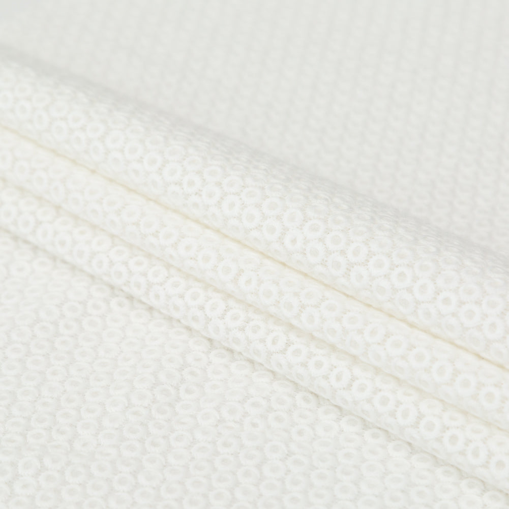 Rag & Bone White Polyester Chiffon with Cotton Embroidered Circles Folded Rag & Bone White Polyester Chiffon with Cotton Embroidered Circles Folded