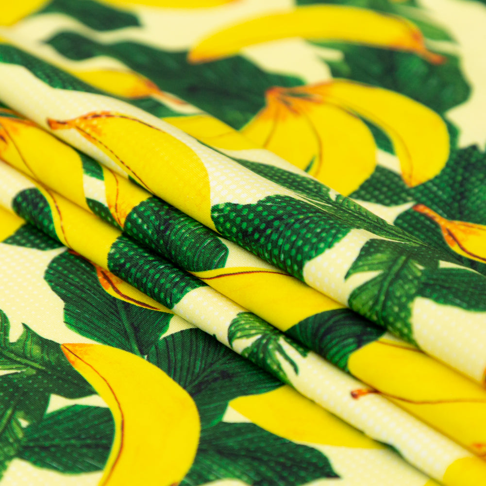 Bananas and Leaves Caye UV Protective Compression Swimwear Tricot with Aloe Vera Microcapsules Folded Bananas and Leaves Caye UV Protective Compression Swimwear Tricot with Aloe Vera Microcapsules Folded