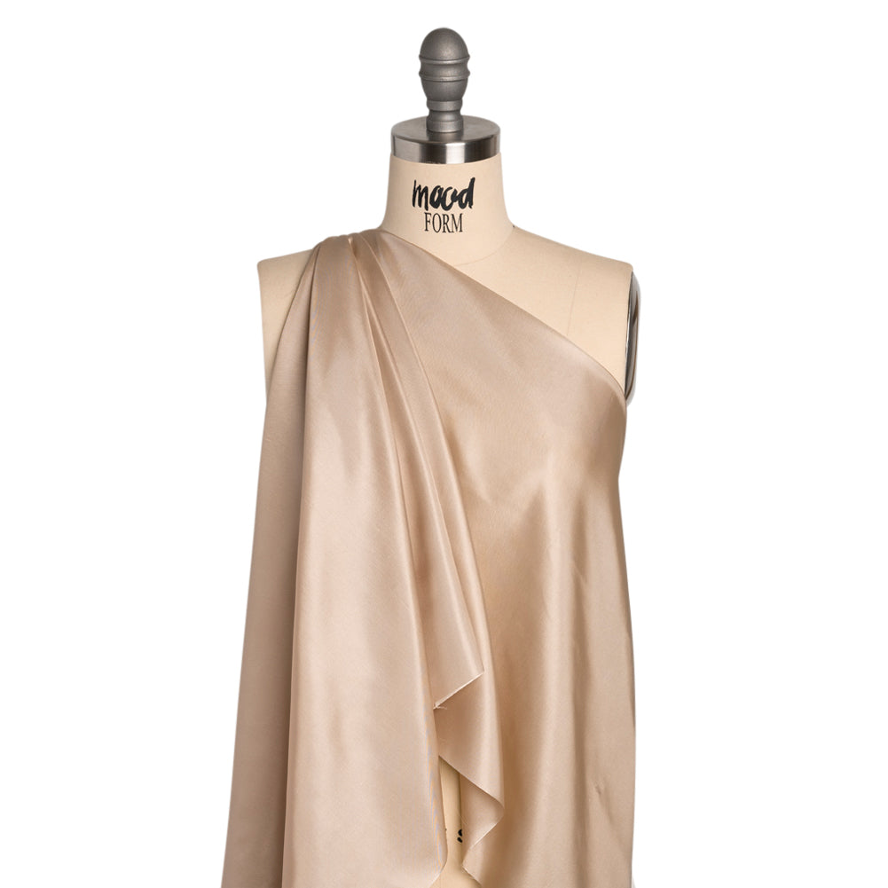 Acetate Twill Lining - Dark Sand - Granada Collection Detail Acetate Twill Lining - Dark Sand - Granada Collection Detail