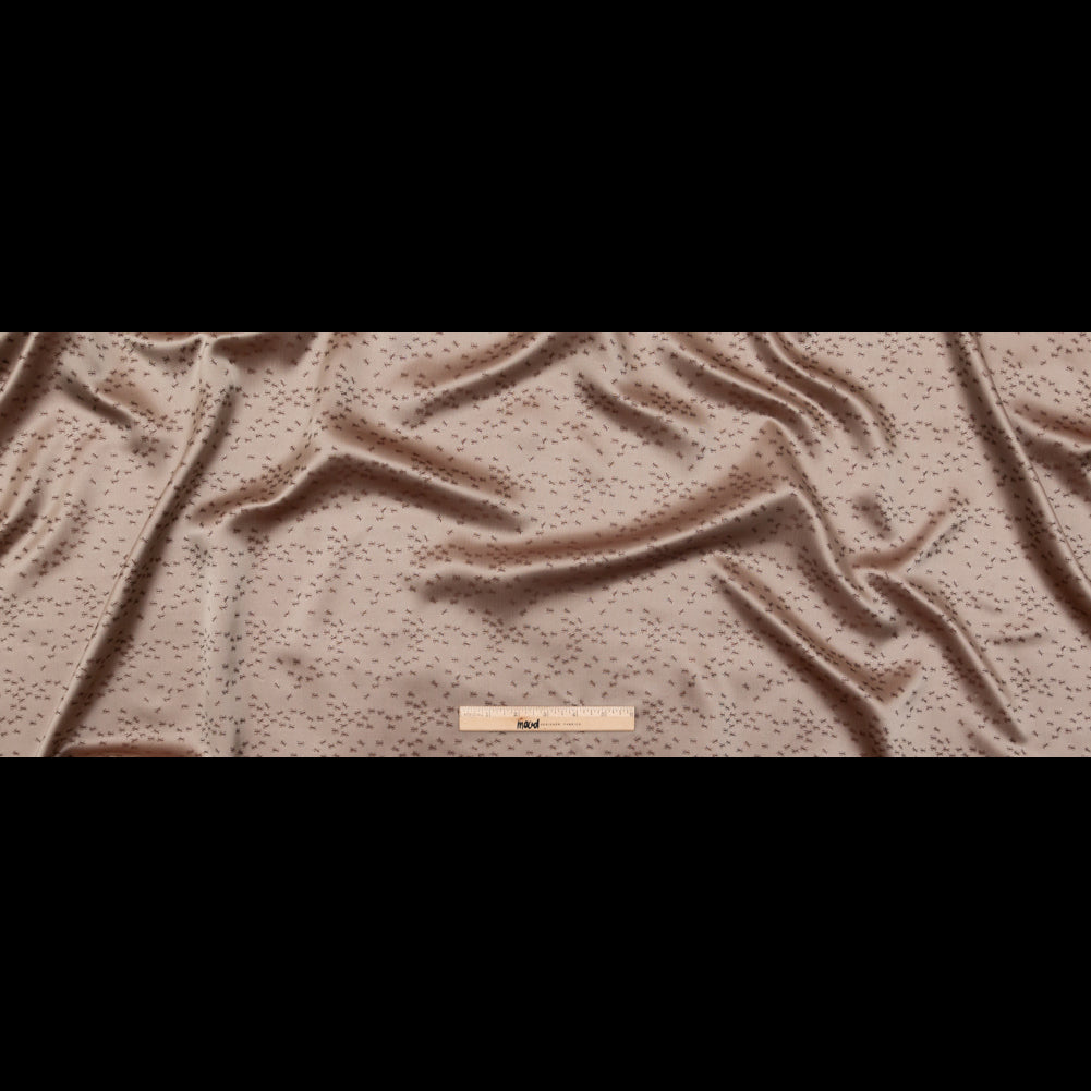 Ants Jacquard Lining - Taupe Folded Ants Jacquard Lining - Taupe Folded