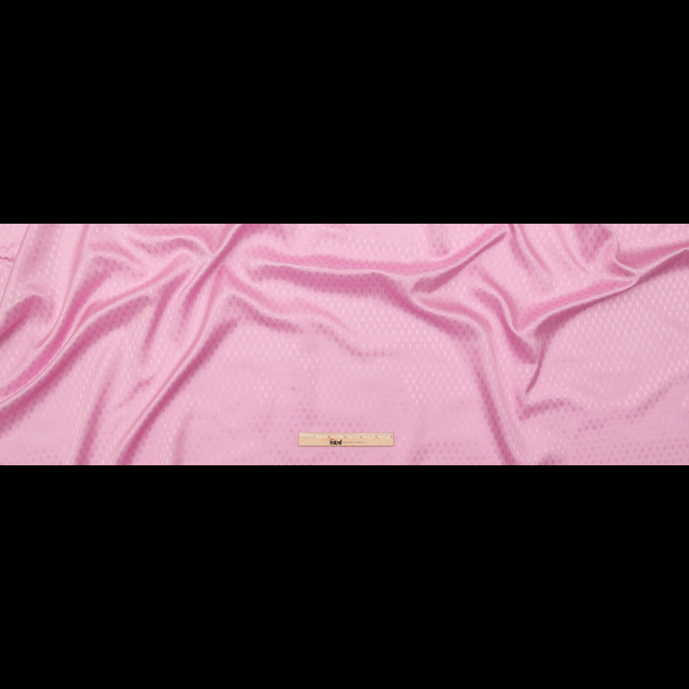 Pink and Lilac Bi-Color Geometric Jacquard Lining Folded