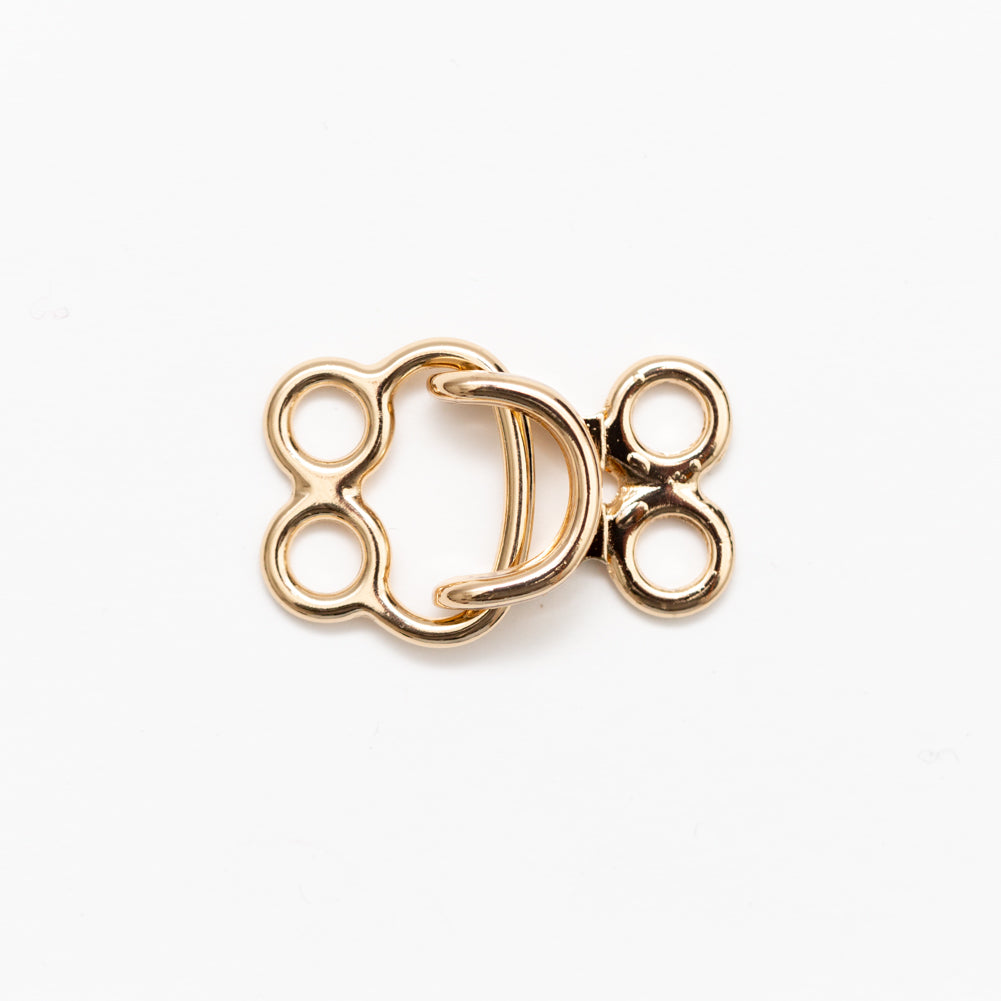 Italian Fancy Gold Hook and Eye Closure Detail Italian Fancy Gold Hook and Eye Closure Detail