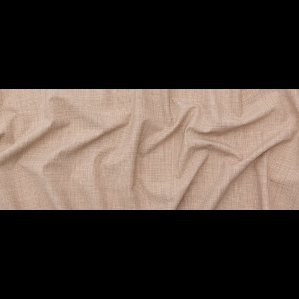 Italian Heather Hazel Stretch Wool Suiting Full Italian Heather Hazel Stretch Wool Suiting Full