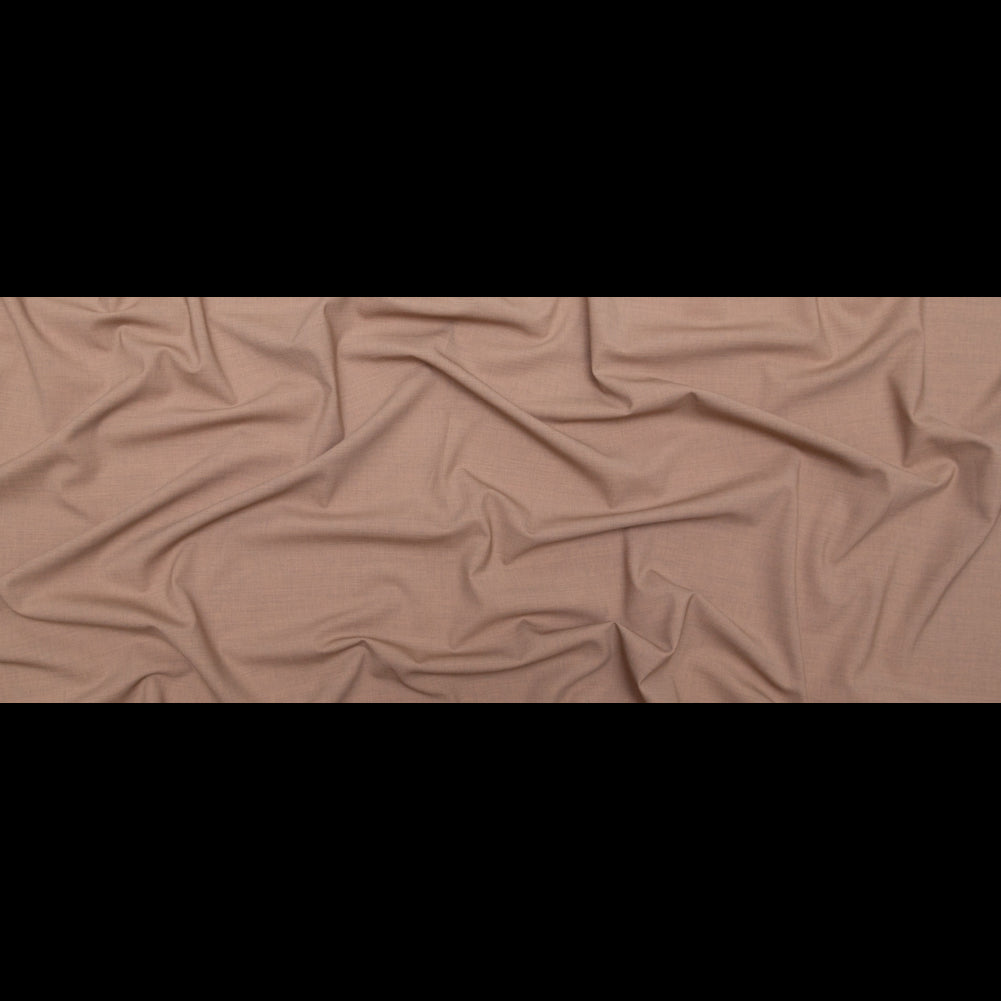 Italian Heather Fawn Stretch Wool Suiting Full Italian Heather Fawn Stretch Wool Suiting Full