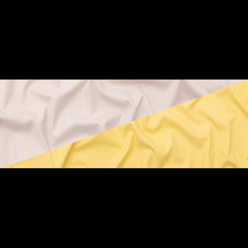 Italian Canary and Moonstruck Double-Faced Stretch Cotton Twill Full Italian Canary and Moonstruck Double-Faced Stretch Cotton Twill Full
