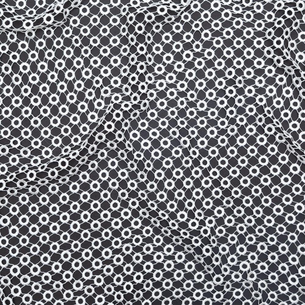 Guipure Lace - Off-White Geometric Circles Guipure Lace - Off-White Geometric Circles