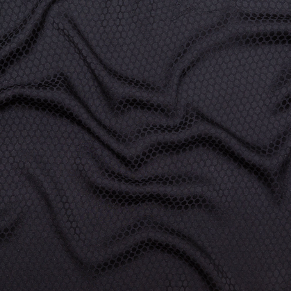 Black Circles Rayon Jacquard Black Circles Rayon Jacquard