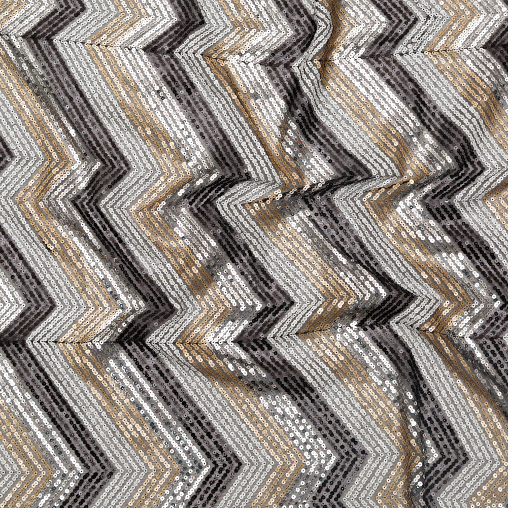 White, Black, Gold and Silver Zig Zag Baby Sequins White, Black, Gold and Silver Zig Zag Baby Sequins