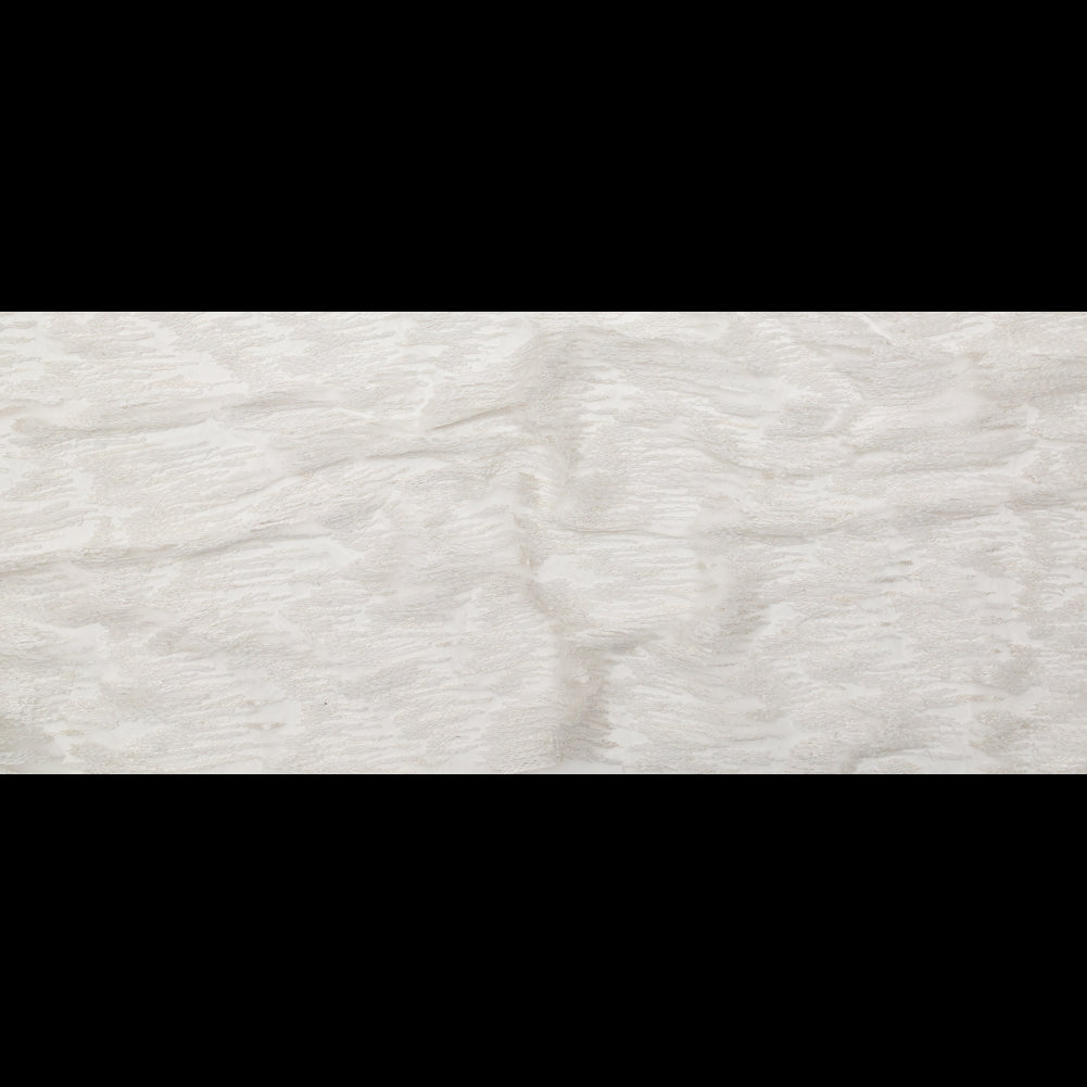 White Flamestitch Embroidered Netted Lace Full White Flamestitch Embroidered Netted Lace Full