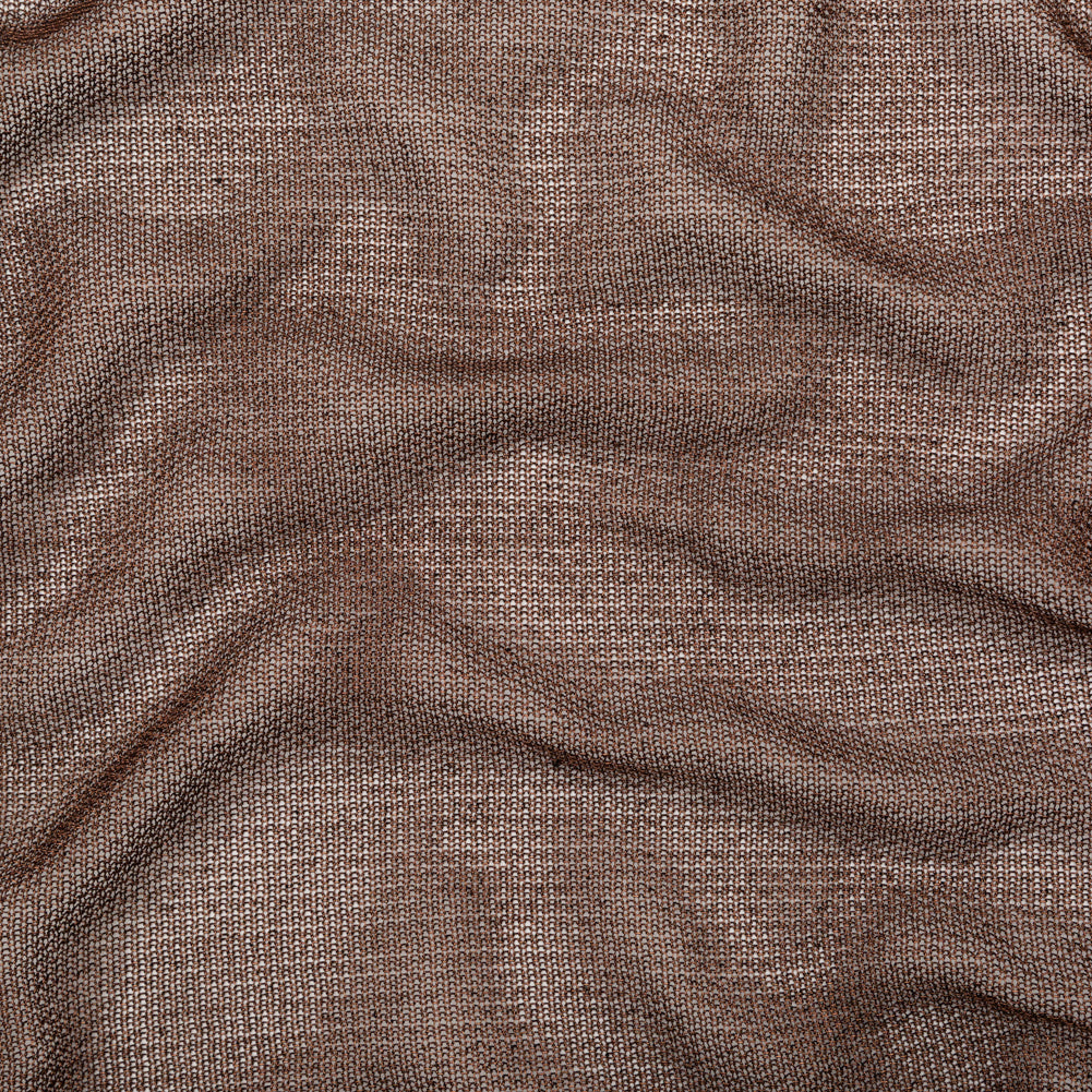 Metallic Faux Knit Chainmail - Brown Metallic Faux Knit Chainmail - Brown
