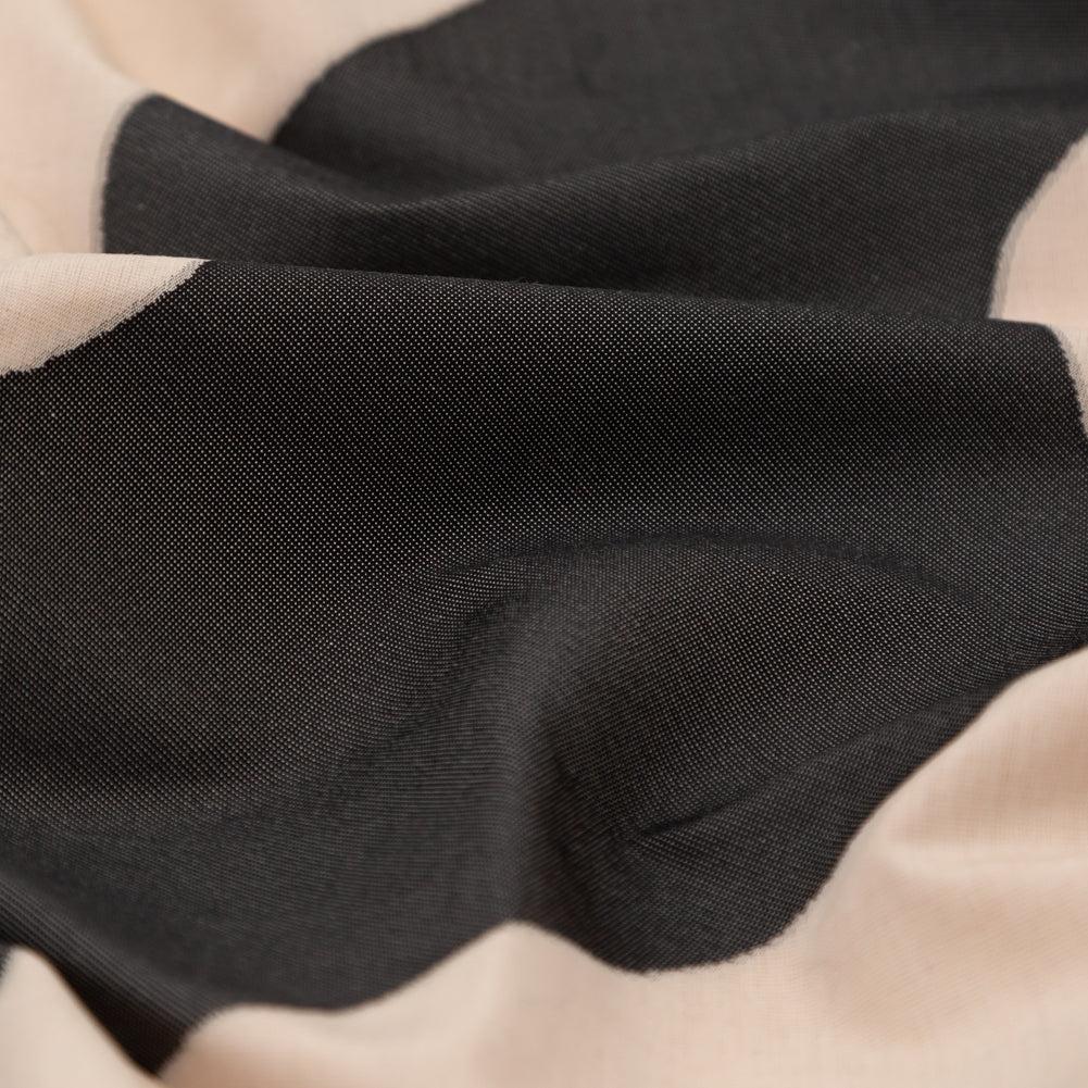 Milly Charcoal and Sandshell Abstract Cotton Woven Detail Milly Charcoal and Sandshell Abstract Cotton Woven Detail