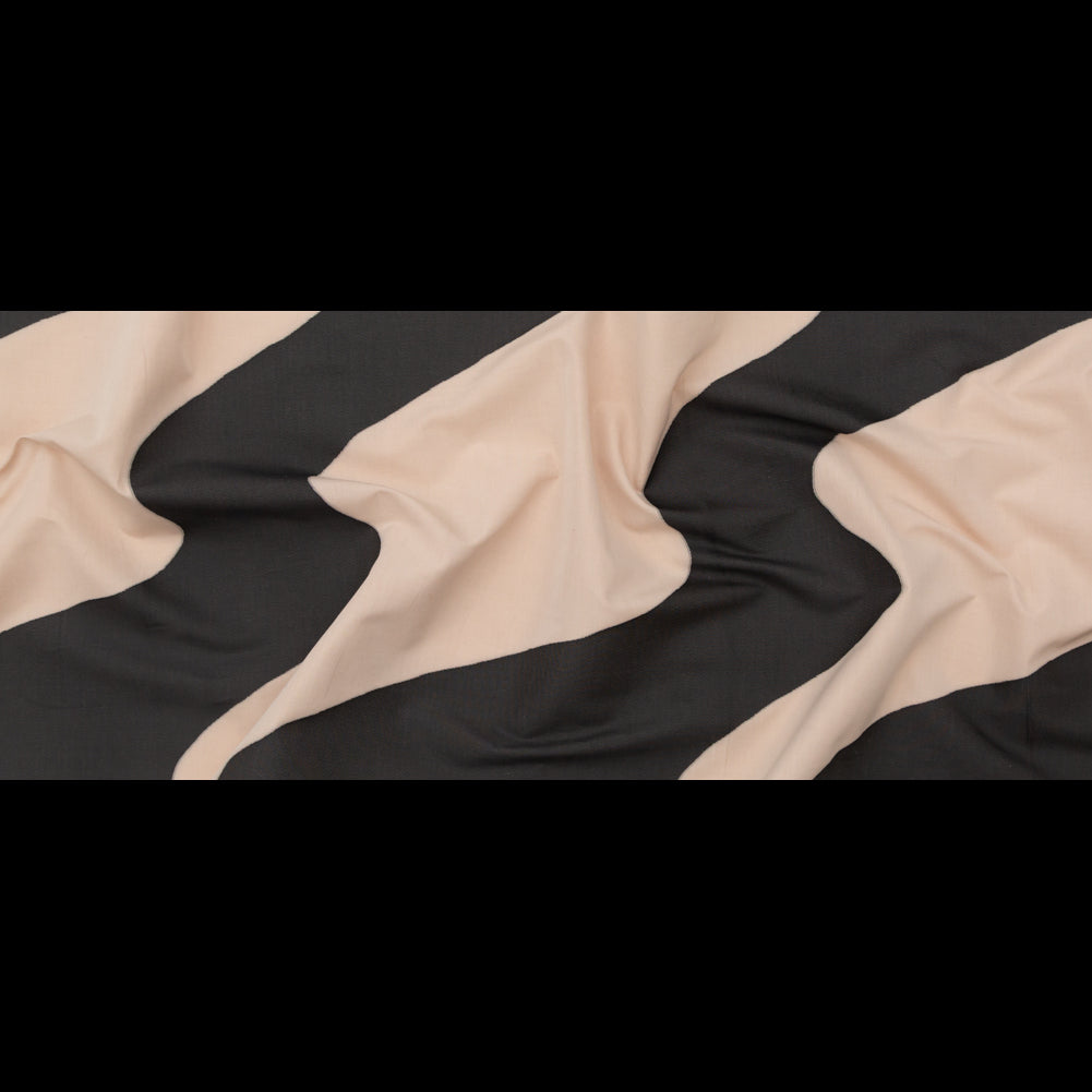 Milly Charcoal and Sandshell Abstract Cotton Woven Full Milly Charcoal and Sandshell Abstract Cotton Woven Full