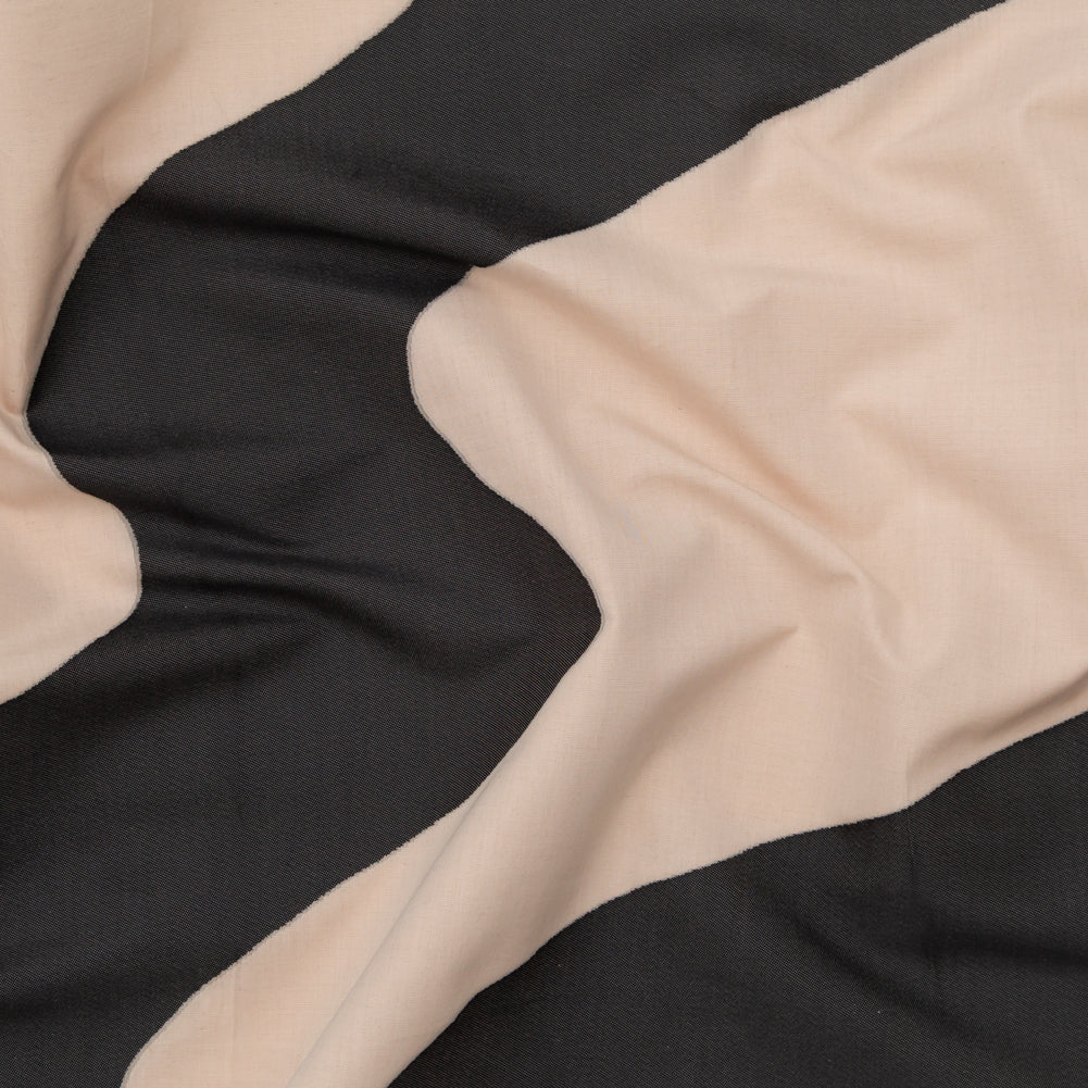 Milly Charcoal and Sandshell Abstract Cotton Woven Milly Charcoal and Sandshell Abstract Cotton Woven