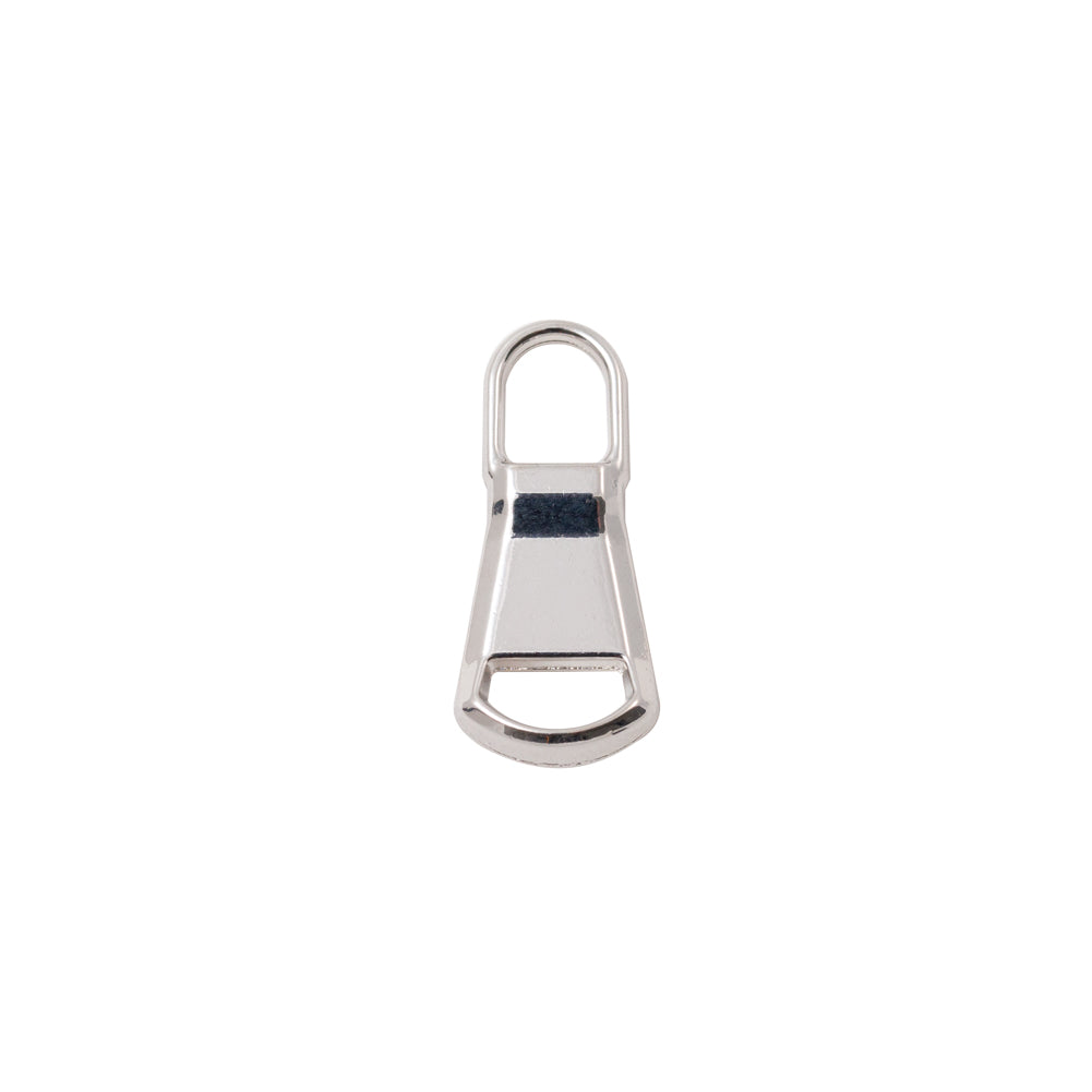 Mood Exclusive Italian Medium Silver Rounded Edge Metal Zipper Pull Mood Exclusive Italian Medium Silver Rounded Edge Metal Zipper Pull