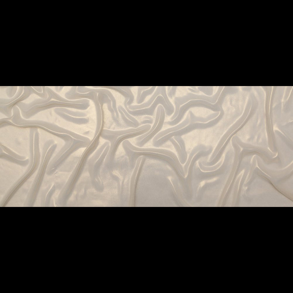 Metallic Pale Gold Liquid Sheen Polyester Chiffon Folded Metallic Pale Gold Liquid Sheen Polyester Chiffon Folded