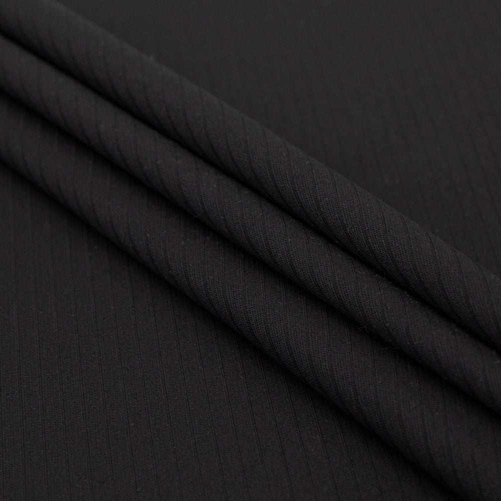 Helmut Lang Black Stretch Twill Wool Ottoman Folded Helmut Lang Black Stretch Twill Wool Ottoman Folded