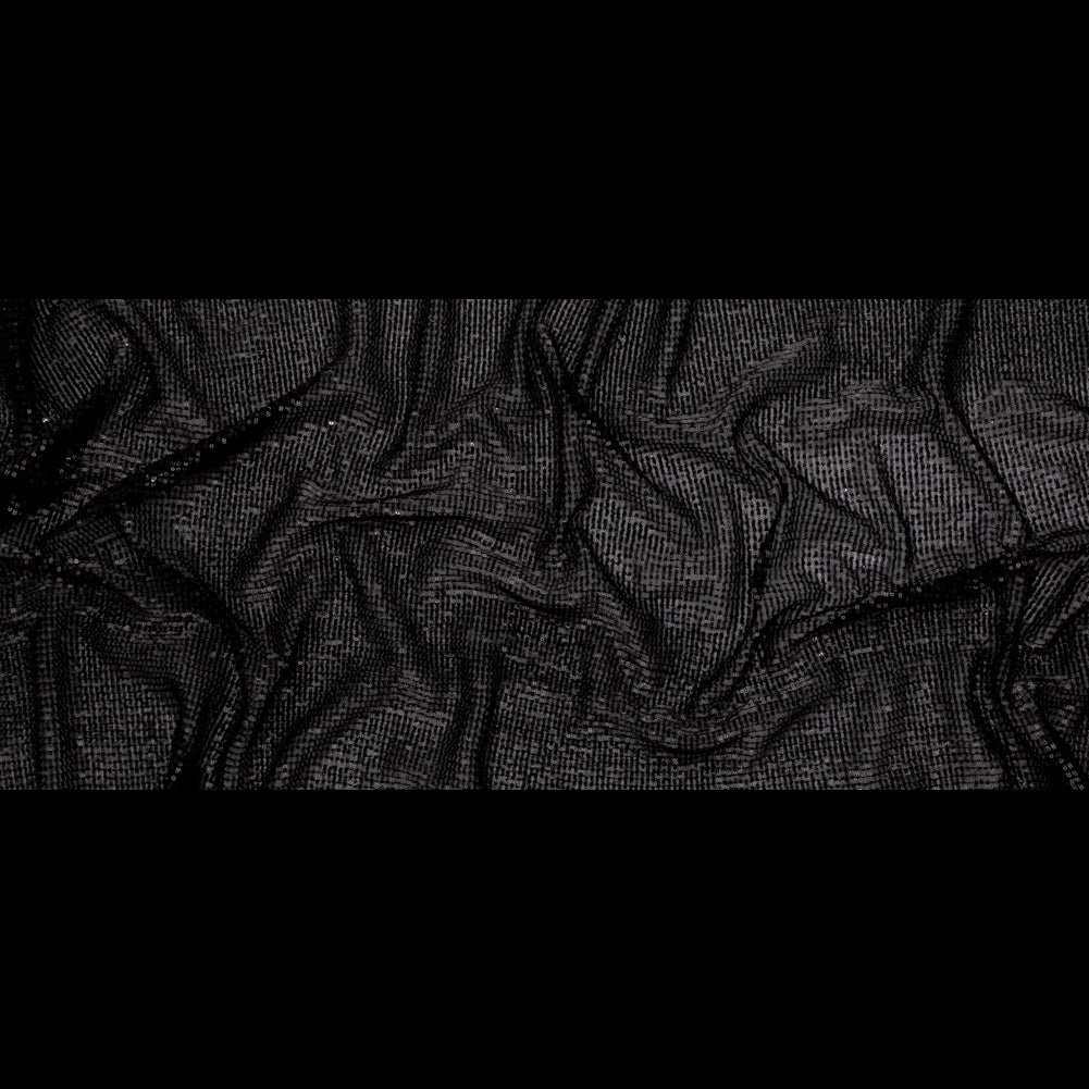 Milly Black Pleated Tulle with All-Over Baby Sequins Full Milly Black Pleated Tulle with All-Over Baby Sequins Full