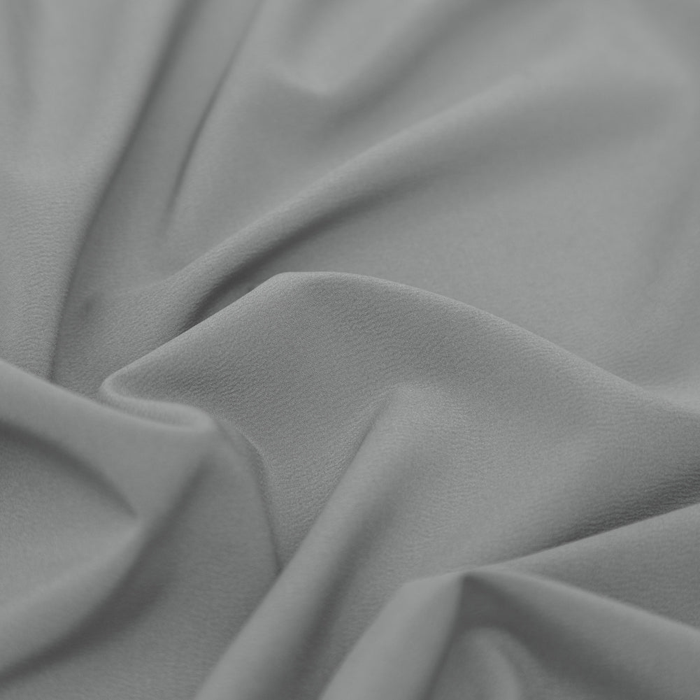 Theory Light Gray Stretch Polyester Crepe de Chine Detail Theory Light Gray Stretch Polyester Crepe de Chine Detail