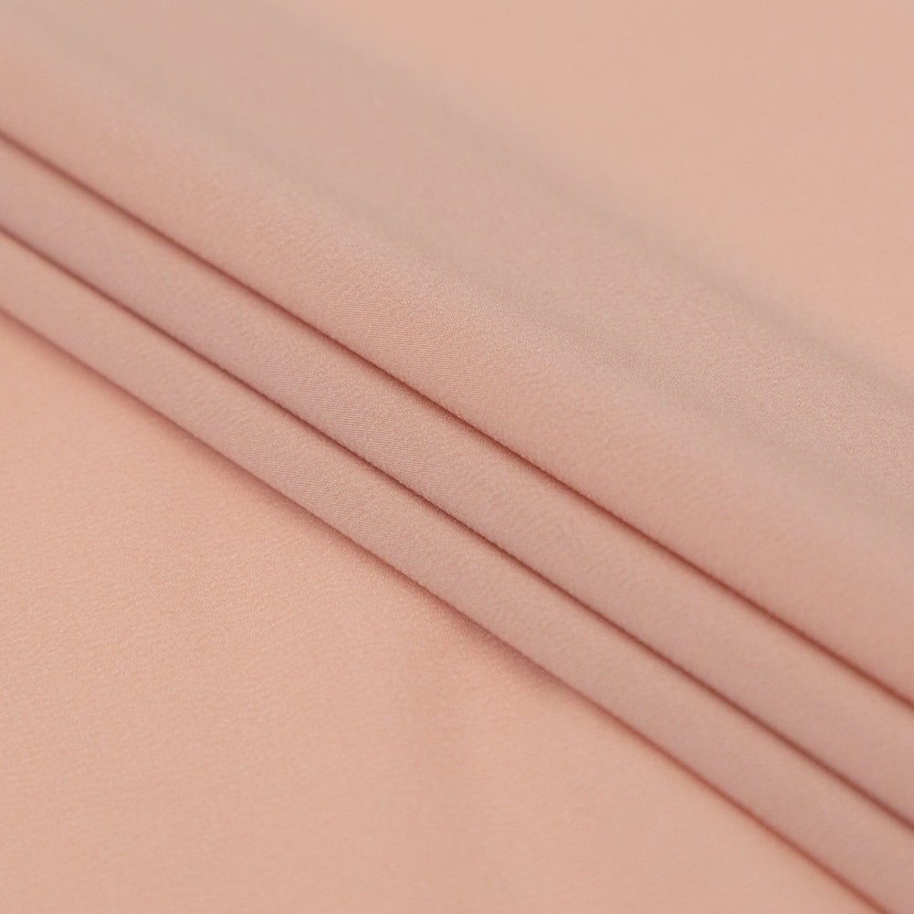 Theory Cameo Pink Stretch Polyester Crepe de Chine Folded Theory Cameo Pink Stretch Polyester Crepe de Chine Folded