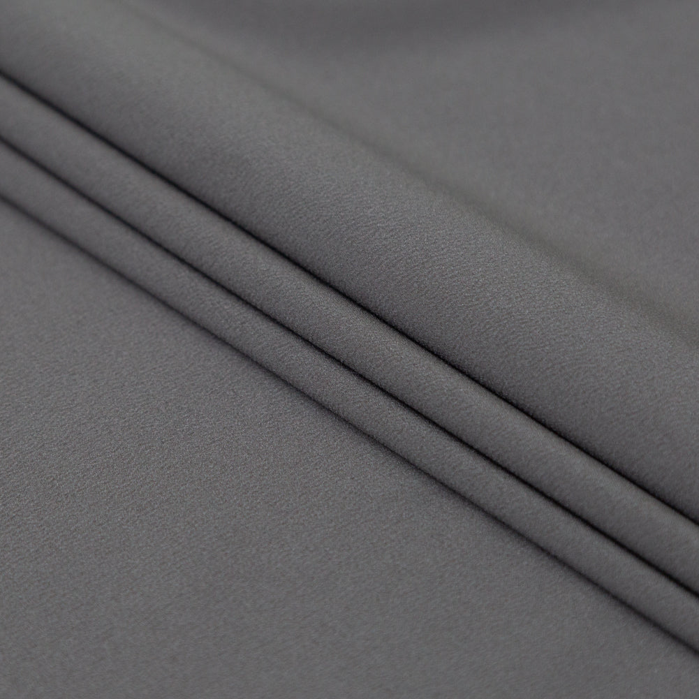 Theory Pewter Stretch Polyester Crepe de Chine Folded Theory Pewter Stretch Polyester Crepe de Chine Folded
