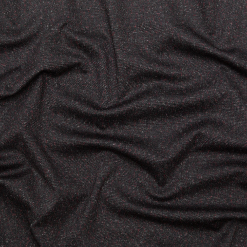 Italian Meteorite and Red Printed Ponte Knit Italian Meteorite and Red Printed Ponte Knit