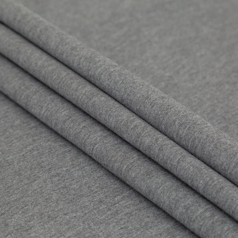 Italian Bonded Navy Pique and Heathered Gray Jersey Folded Italian Bonded Navy Pique and Heathered Gray Jersey Folded