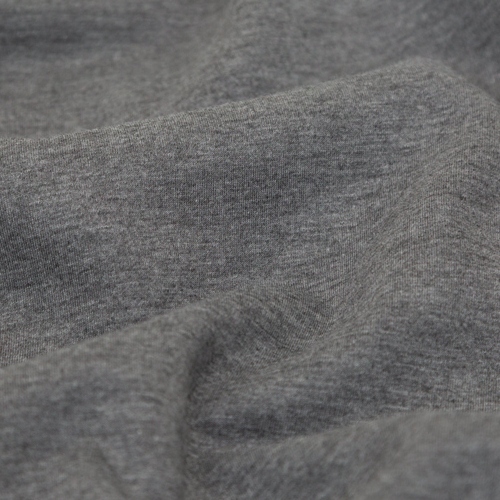 Italian Bonded Navy Pique and Heathered Gray Jersey Detail Italian Bonded Navy Pique and Heathered Gray Jersey Detail